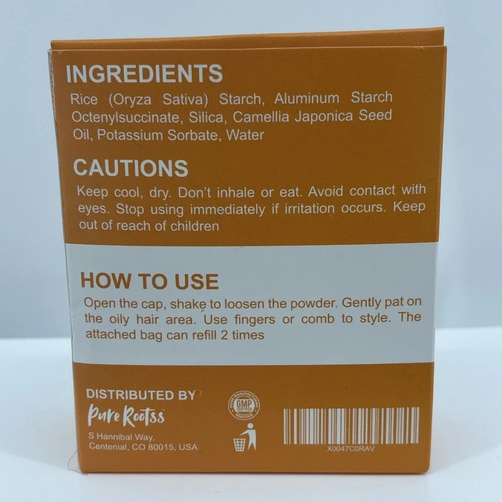 Pure Rootss Dry Shampoo Styling Powder - Refreshes & Volumizes - Exp 9/27